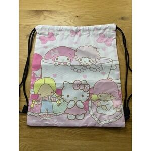 Sanrio Hello Kitty and Friends Draw String Book Bag My Melody Little Twin Stars
